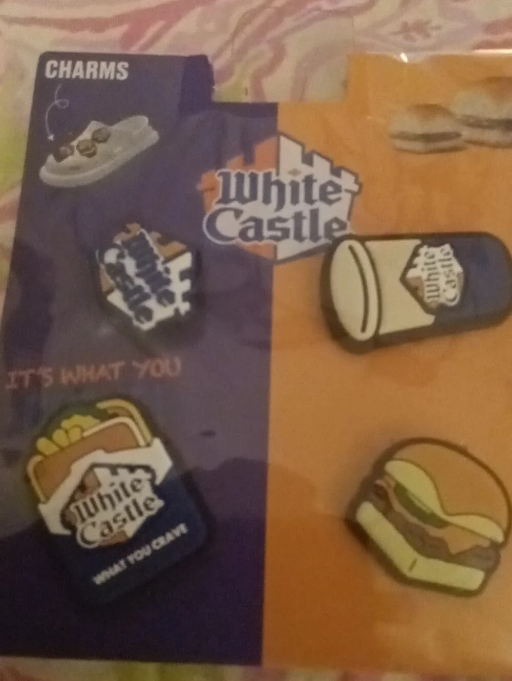 Enamel Pin Set - Fast Food Charms in Blue and Orange